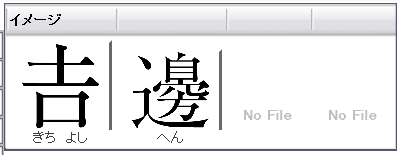 外字対応(姓名のみ)